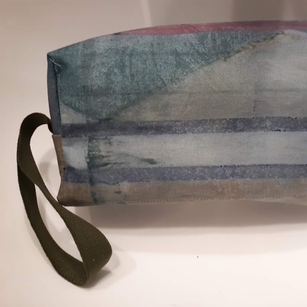 New Travel Clutch Wallet Pouch Case Purse Blue Magenta Mountain arm bag Boho